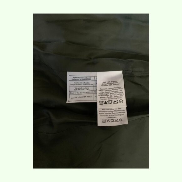 Eddie Bauer Women’s Olive Mod Quilt Jacket - SMALL - NWT - Picture 6 of 13